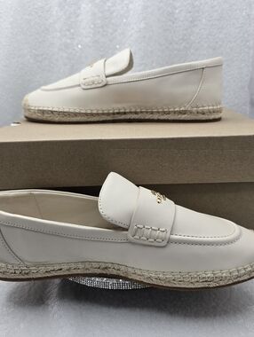 Coach Leather Loafer Espadrille Slip-on Women's 8.5